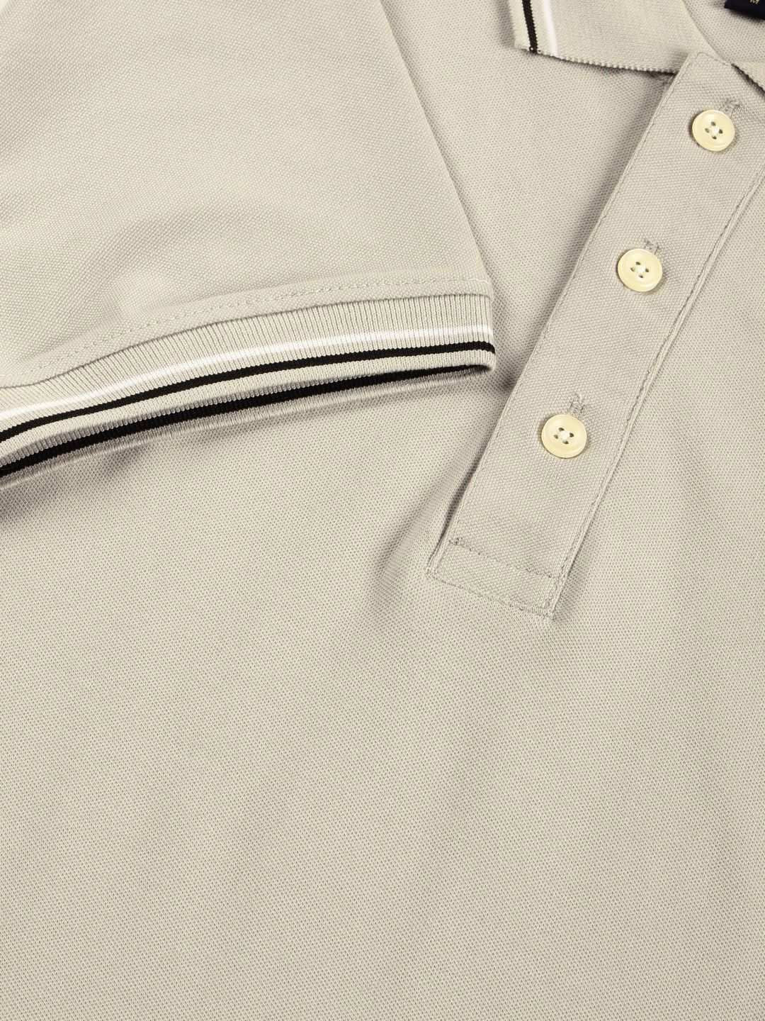 Thomas Scott Men Solid Polo Collar Cotton T-shirt