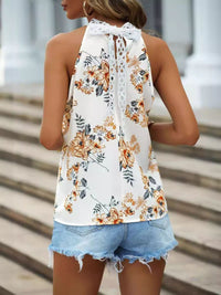 all about you Floral Printed Halter Neck Regular Top