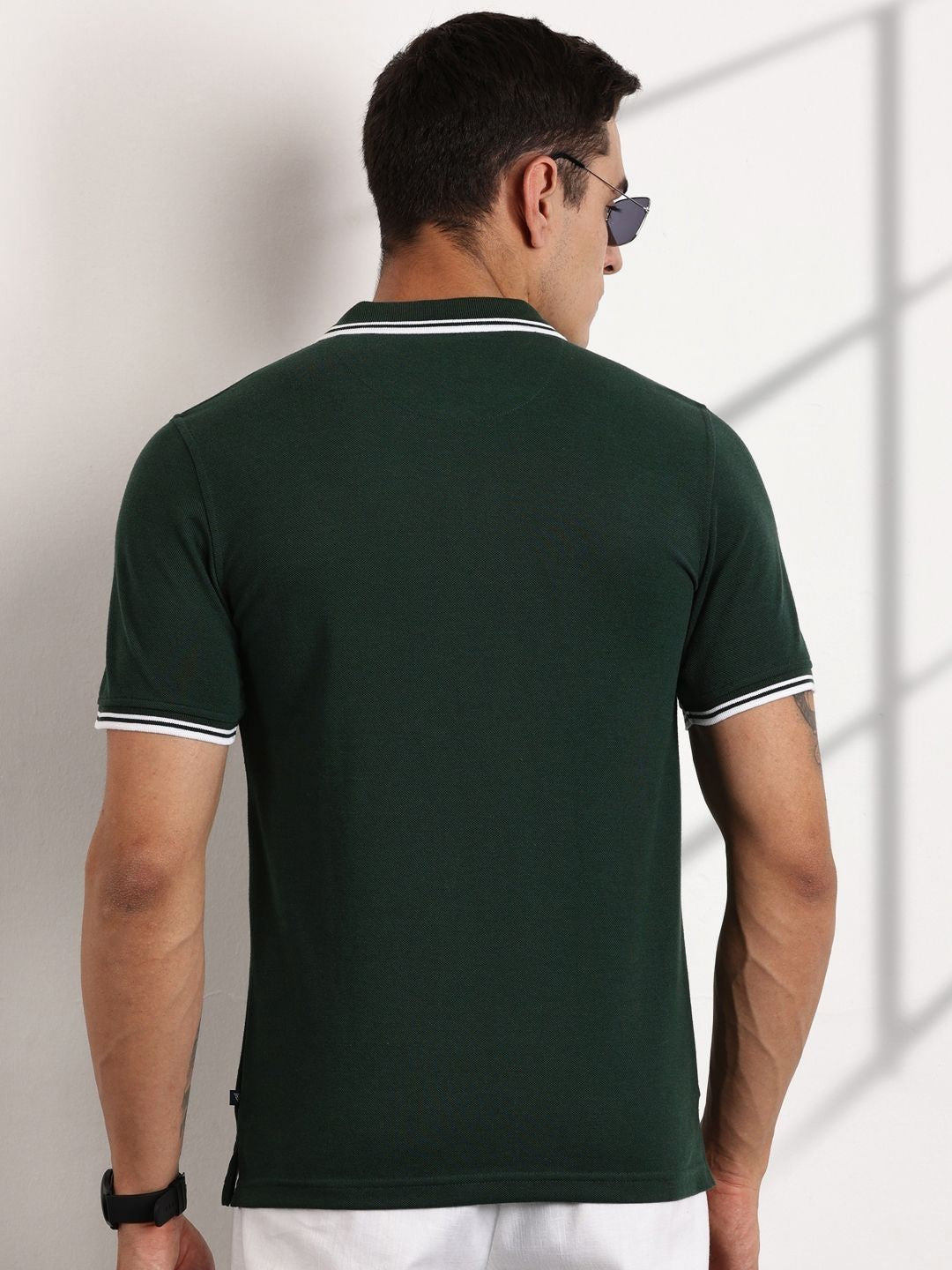 Thomas Scott Men Polo Collar Pockets T-shirt