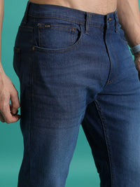 HIGHLANDER Men Straight Fit Mid-Rise Light Fade Stretchable Jeans