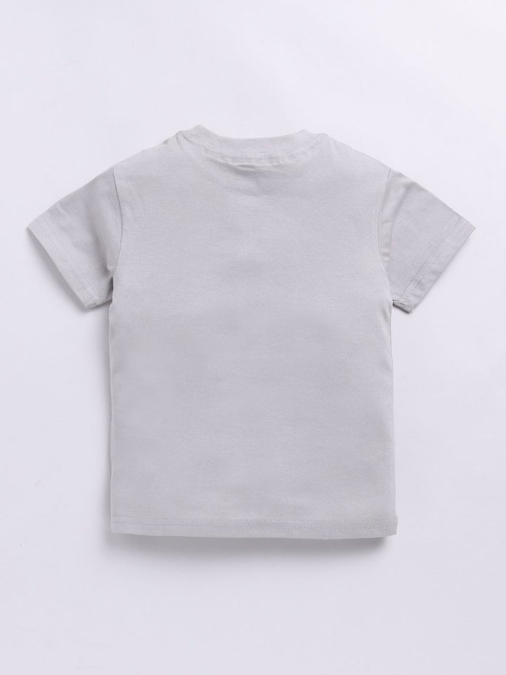 Happy Faces Boys Pure Cotton Typography & Graphic Printed T-shirt