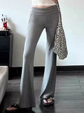 DressBerry Women Mid-Rise Flared Track Pants