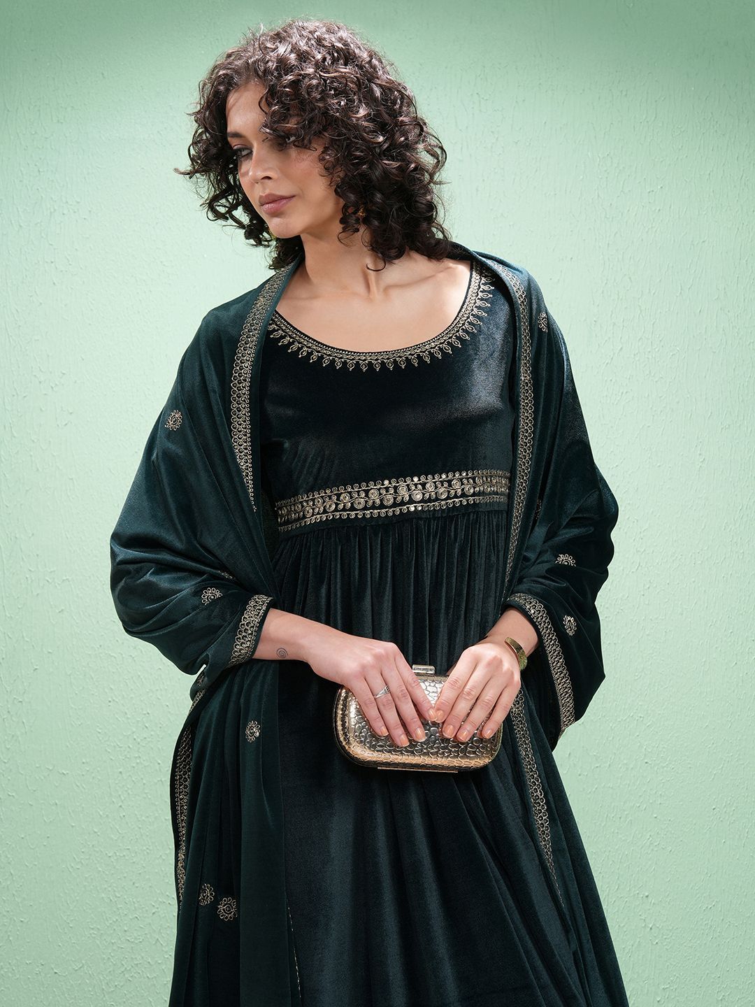 Vishudh Embellished Embroidered Maxi Dress