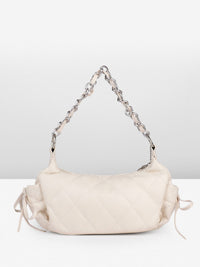 DressBerry Textured Half Moon Sling Bag