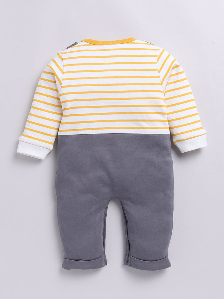 Moms Love Infant Boys Striped Pure Cotton Party Romper