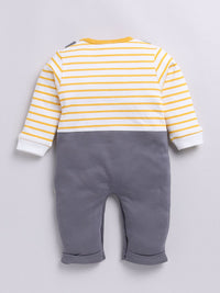 Moms Love Infant Boys Striped Pure Cotton Party Romper