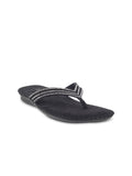 Mochi Women Black Studded Flats