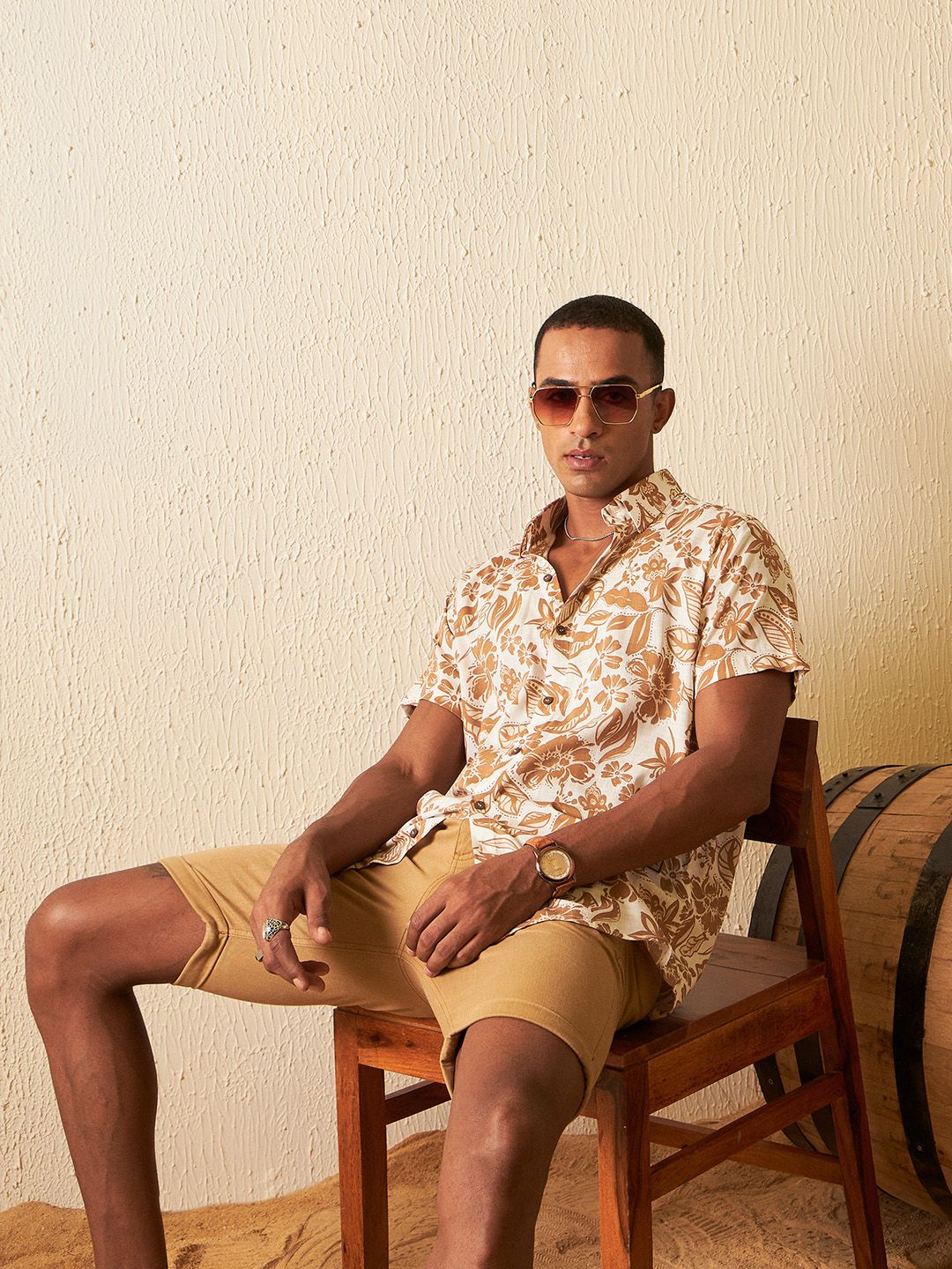 DENNISON Smart Block Printed Casual Shirt