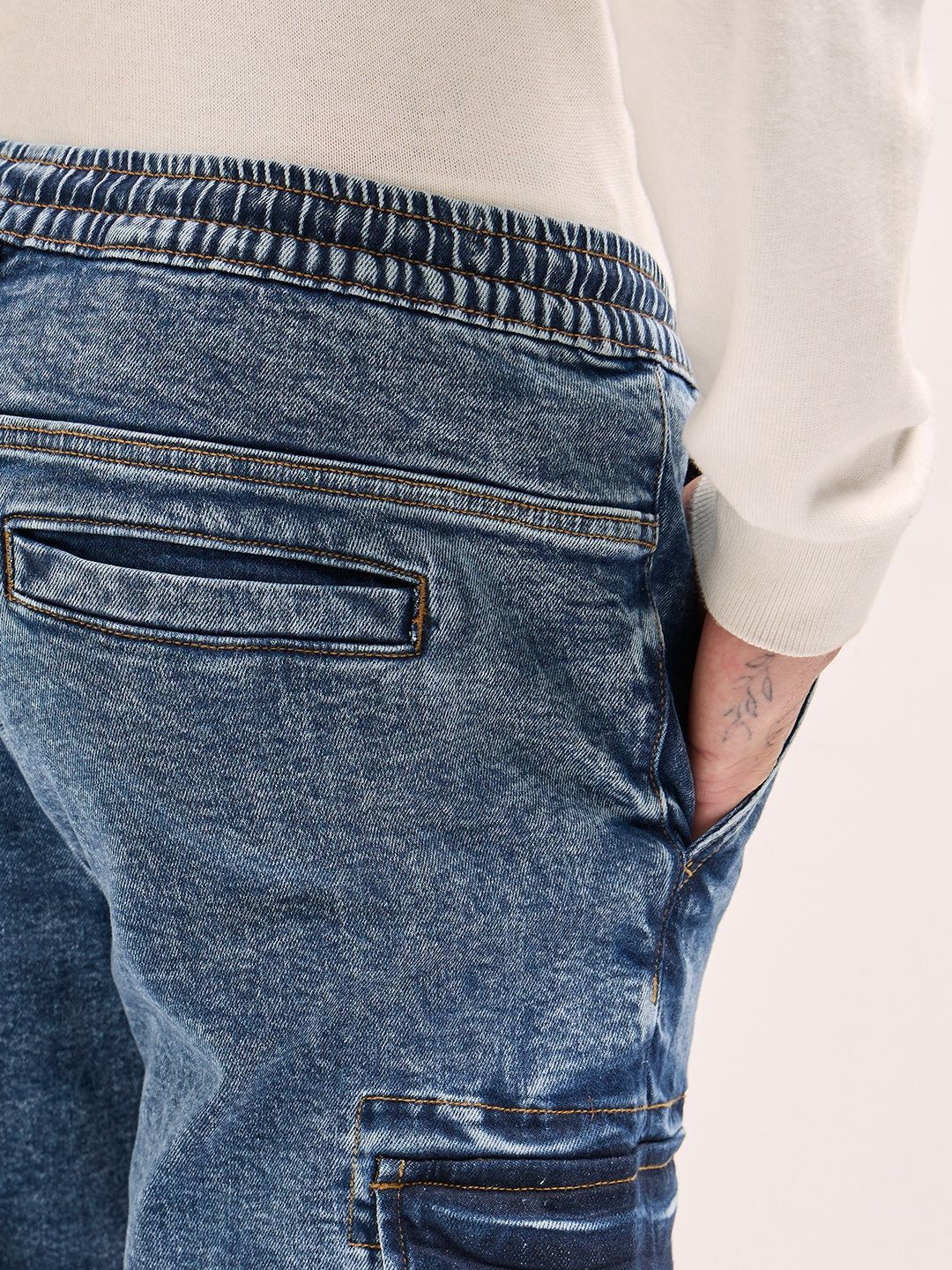 THE BEAR HOUSE Men Cotton Slim Fit Light Fade Stretchable Jeans