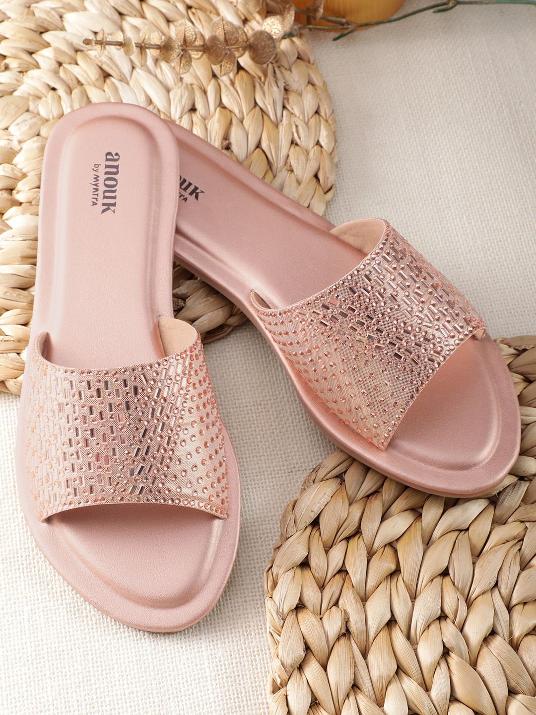 Anouk Women Embellished Open Toe Flats