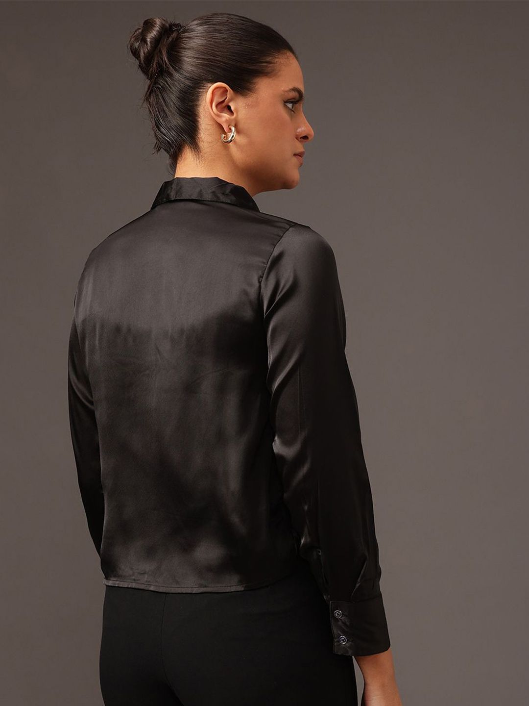 STREET 9 Women Edgy Slim Fit Opaque Casual Shirt