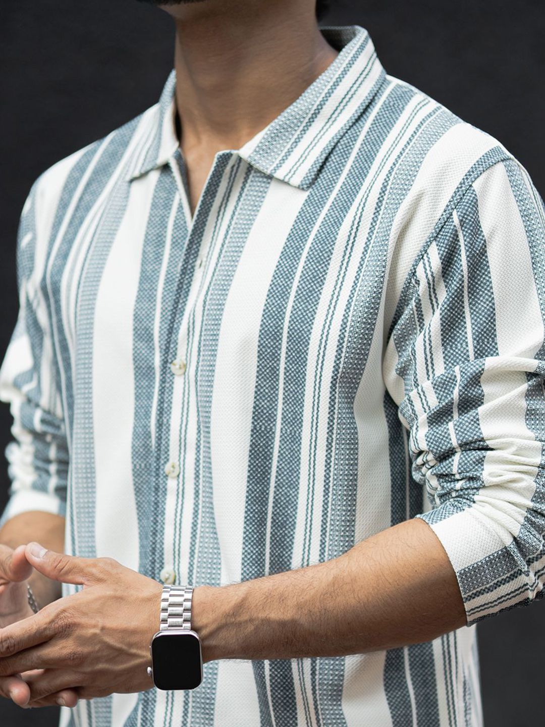 Powerlook Men Multi Stripes Opaque Striped Casual Shirt