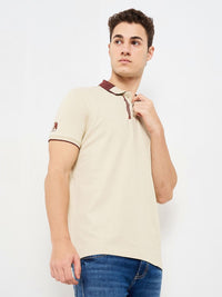 SPYKAR Men Solid Polo Collar Cotton Slim Fit T-shirt