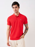 SPYKAR Men Solid Polo Collar Cotton Slim Fit T-shirt