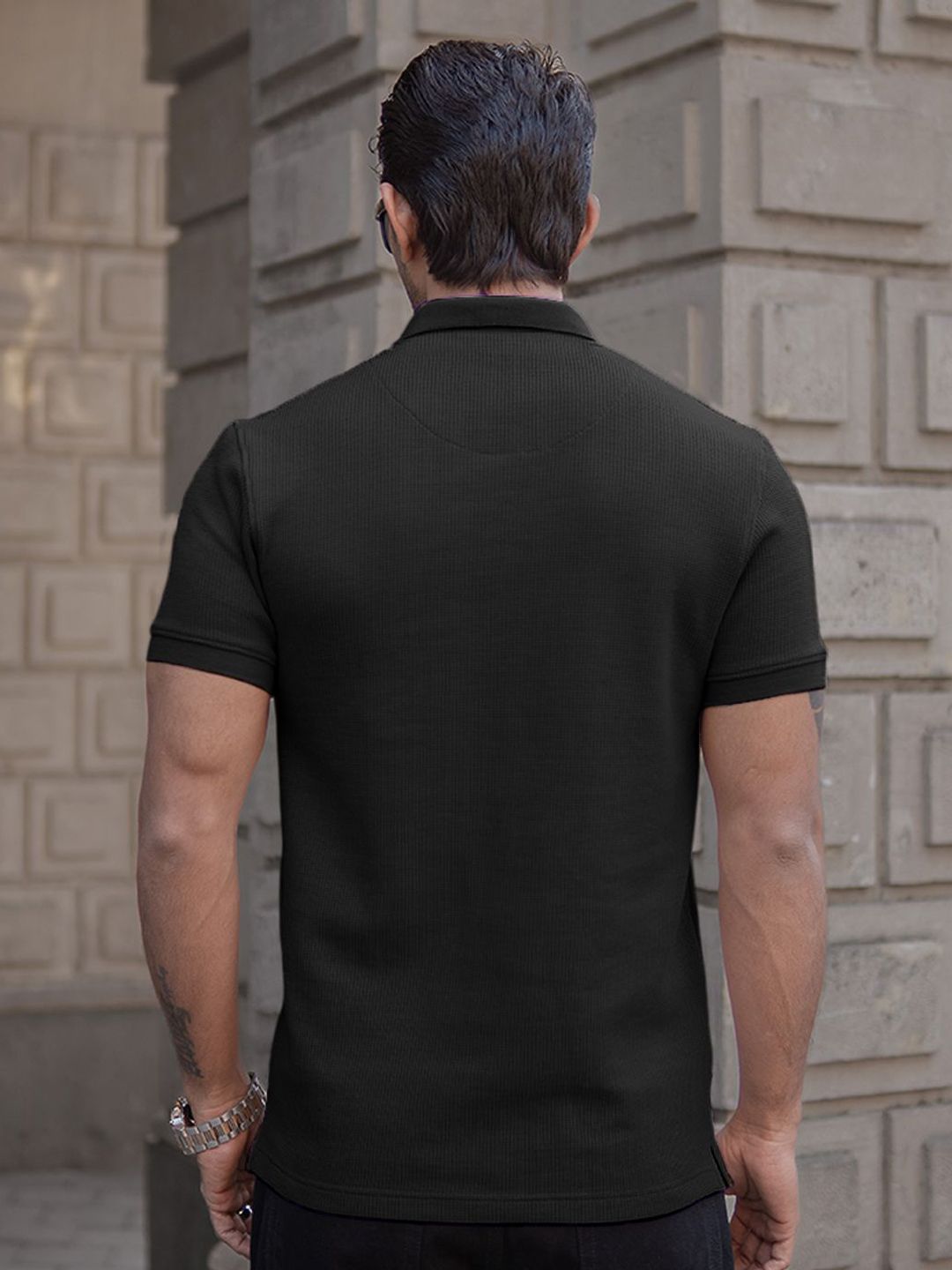 Powerlook Men Polo Collar T-shirt