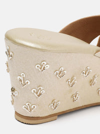 House of Pataudi Embellished  Wedges