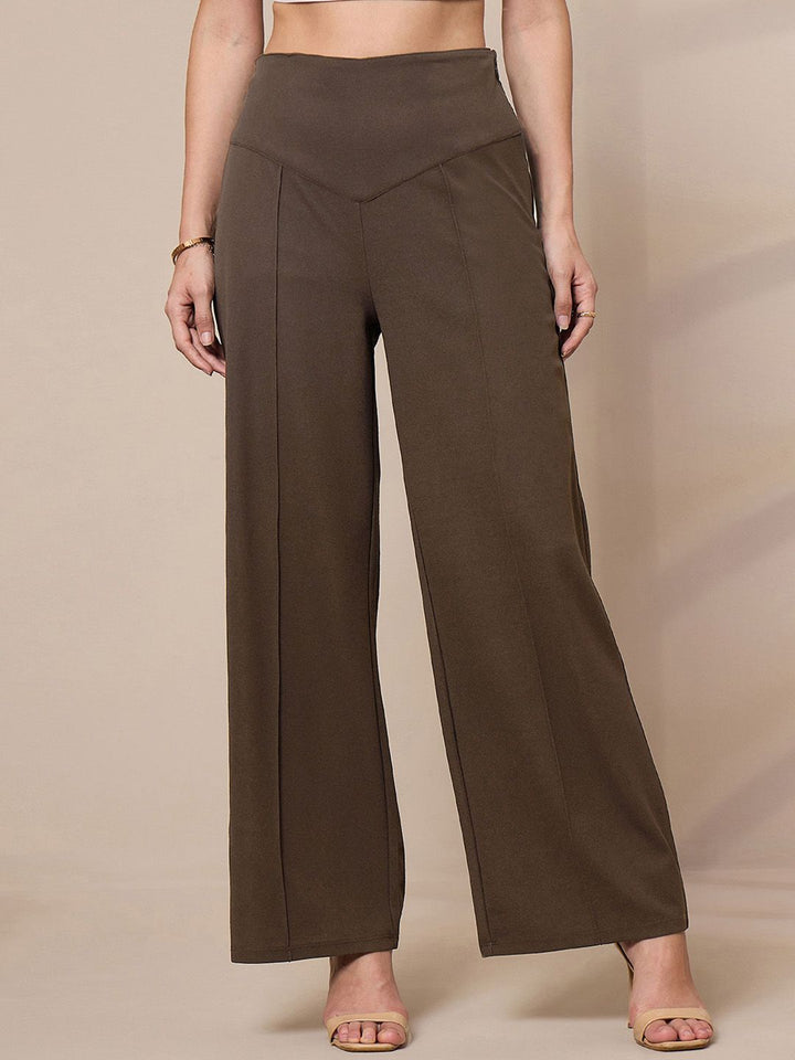 SASSAFRAS worklyf Women Relaxed Straight Leg Trousers