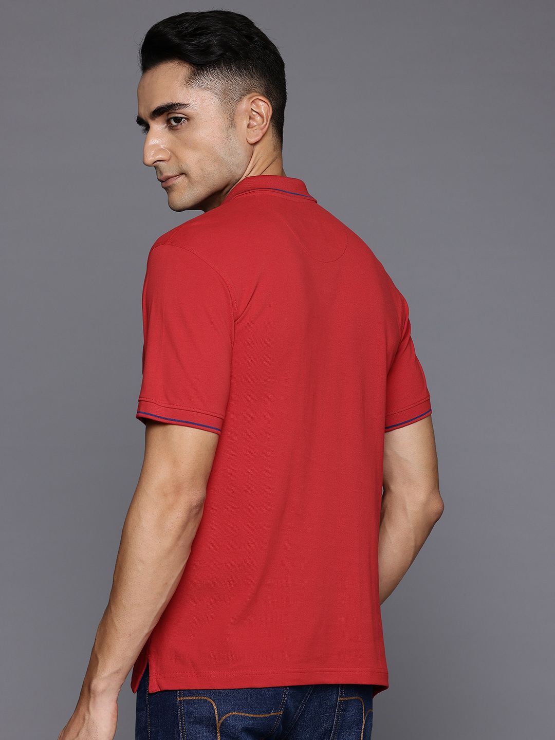 Raymond Modern Fit Pure Cotton Polo Collar T-shirt