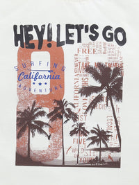 Happy Faces Kids Boys Printed Pure Cotton T-Shirt