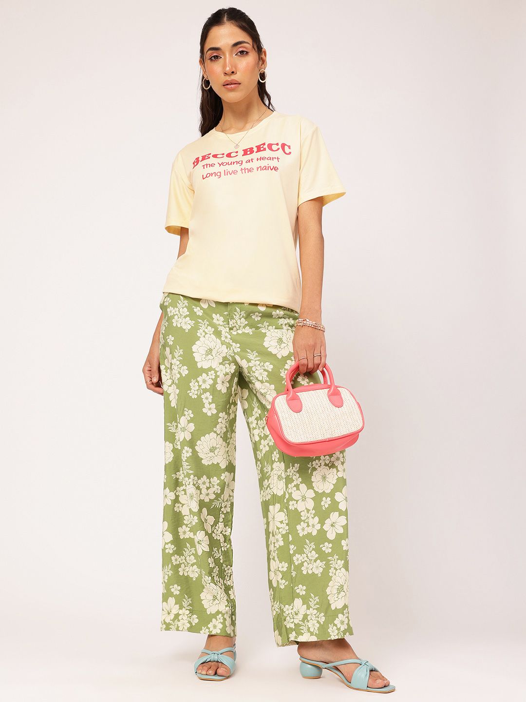 DressBerry Typography Printed Round Neck T-shirt