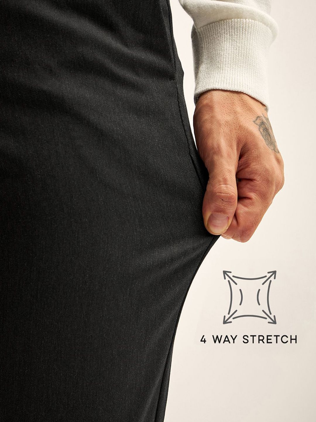 THE BEAR HOUSE Men Slim Fit Trousers