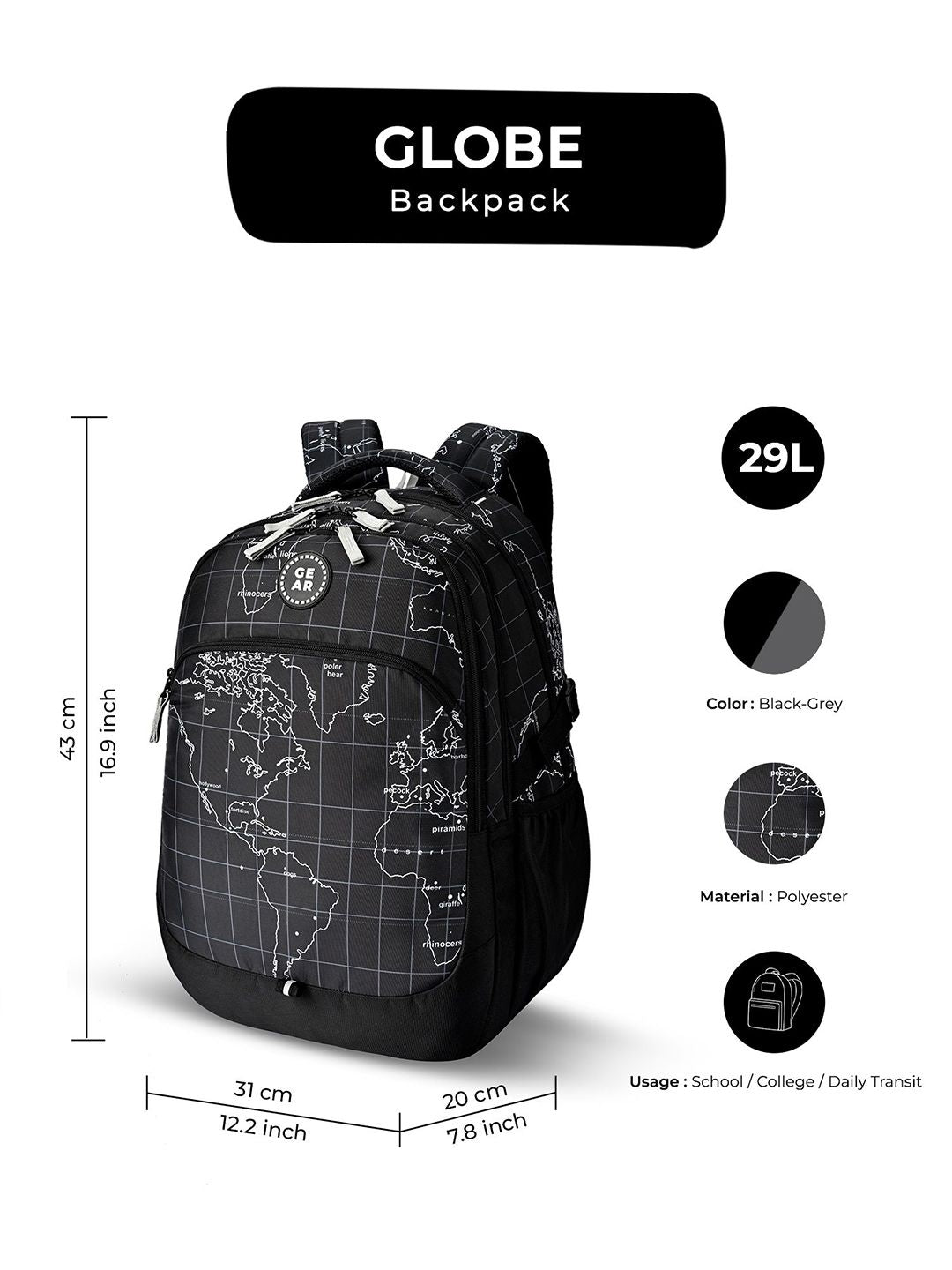Gear Unisex Backpack
