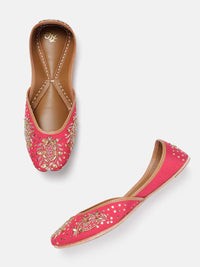 House of Pataudi Sequin Embellished Mojaris