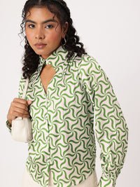 DressBerry Minimalist Chic Satin Finish Shirt