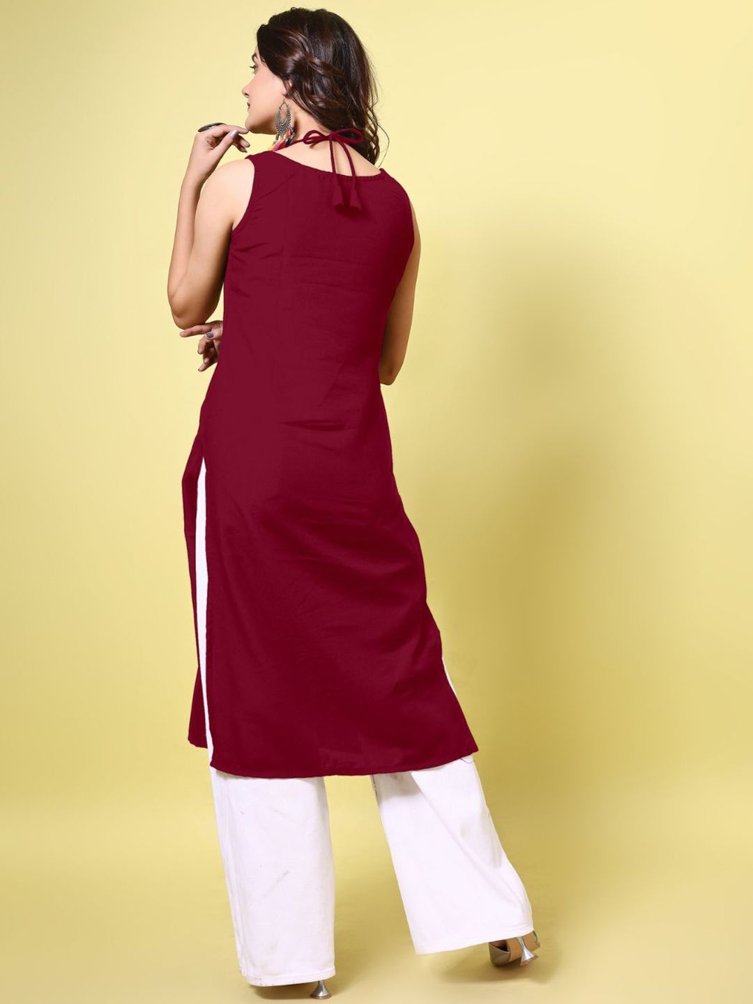 KALINI Women Ethnic Motifs Embroidered Patchwork Kurta