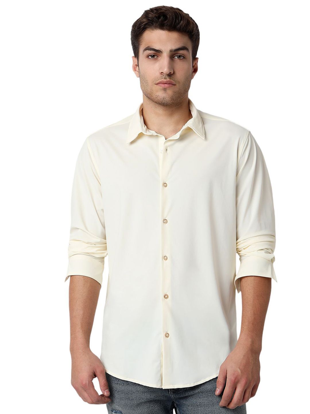 SPYKAR Men Slim Fit Opaque Casual Shirt