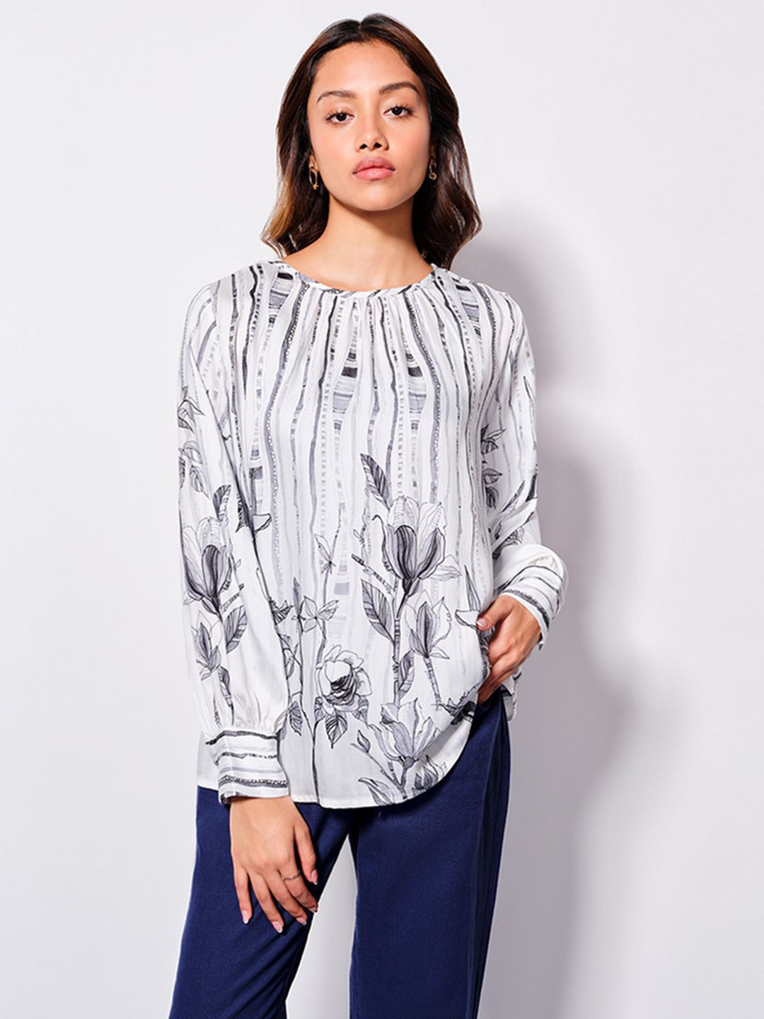 AND Floral Print Top