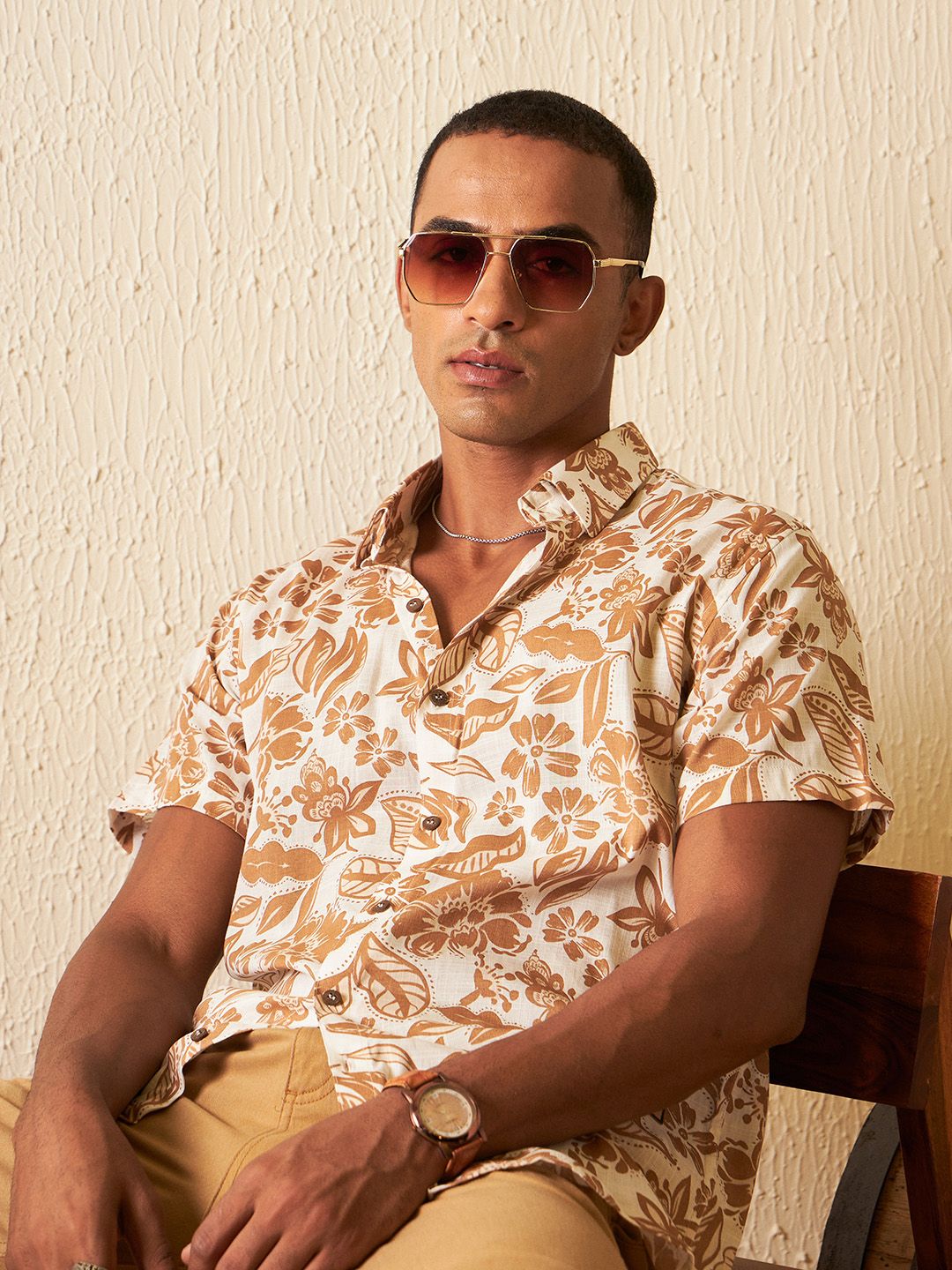 DENNISON Smart Block Printed Casual Shirt