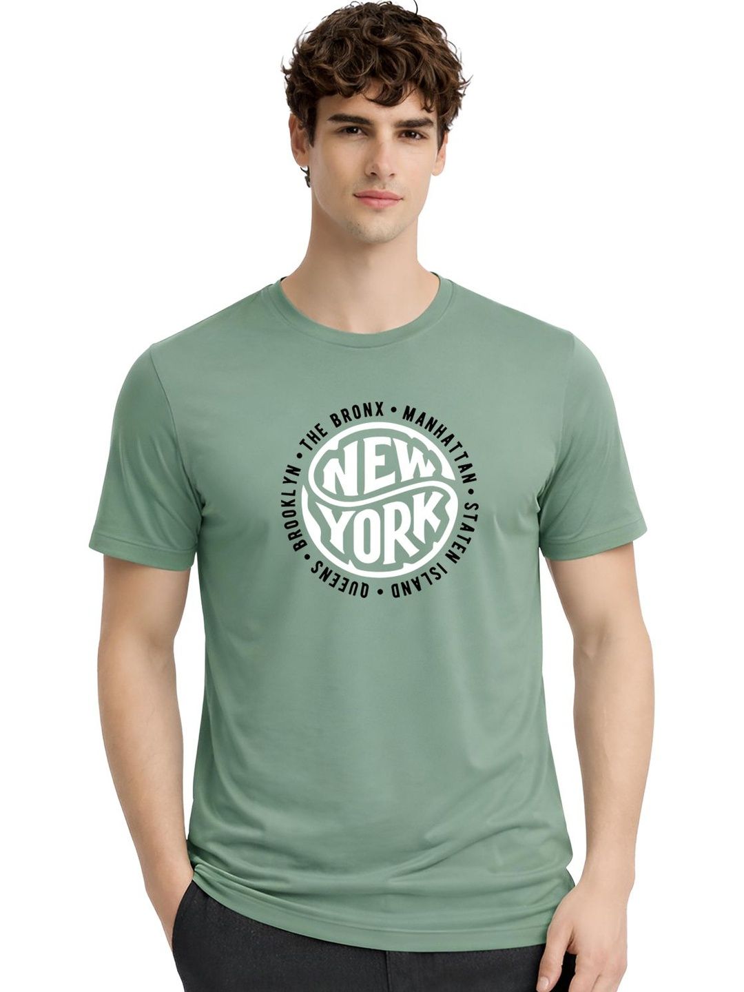 ADRO Men Typography Printed T-shirt