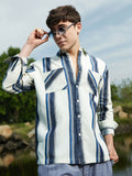 Campus Sutra Men Vertical Stripes Casual Shirt