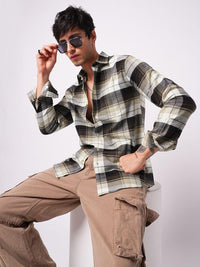 VASTRADO Men Classic Slim Fit Checked Casual Shirt