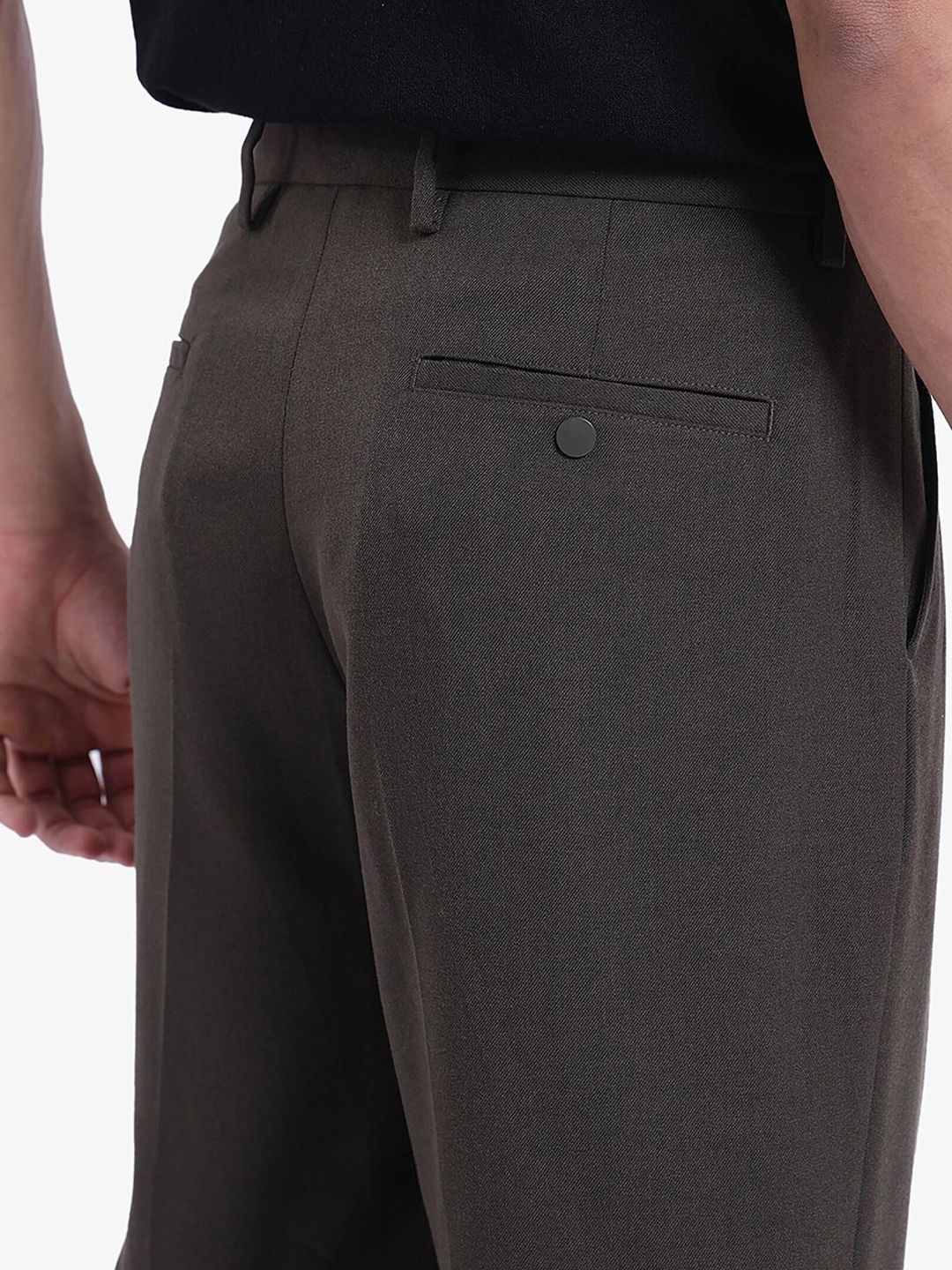 RARE RABBIT Men Loose Fit Regular Trousers