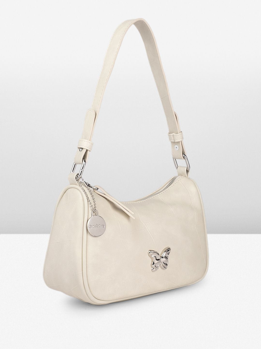 DressBerry Textured Half Moon Sling Bag