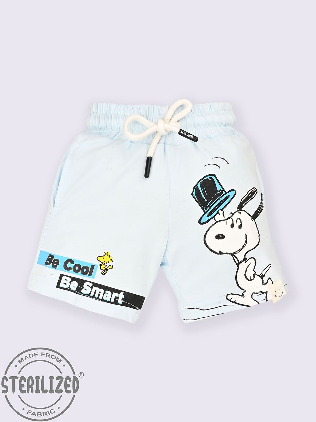 Happy Faces Boys Peanuts Printed Cotton Shorts