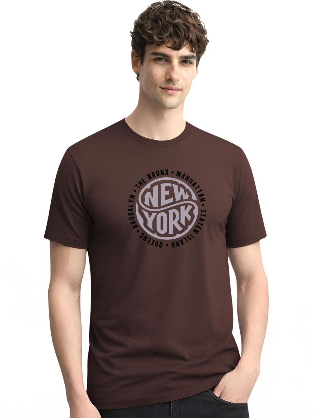 ADRO Men Typography Printed T-shirt