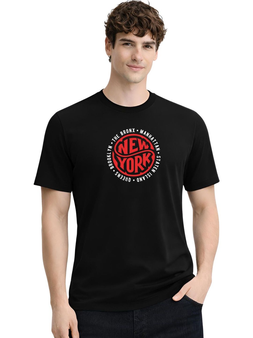 ADRO Men Typography Printed T-shirt