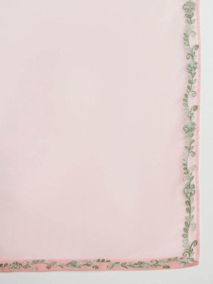 Indo Era Women Floral Embroidered Regular Thread Work Kurta with Trousers & With Dupatta