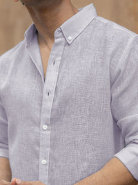 Powerlook Men Solid Button-Down Collar Casual Shirt