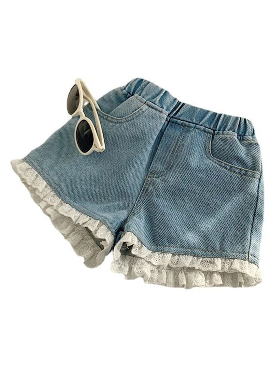 YK Girls Denim Shorts Technology