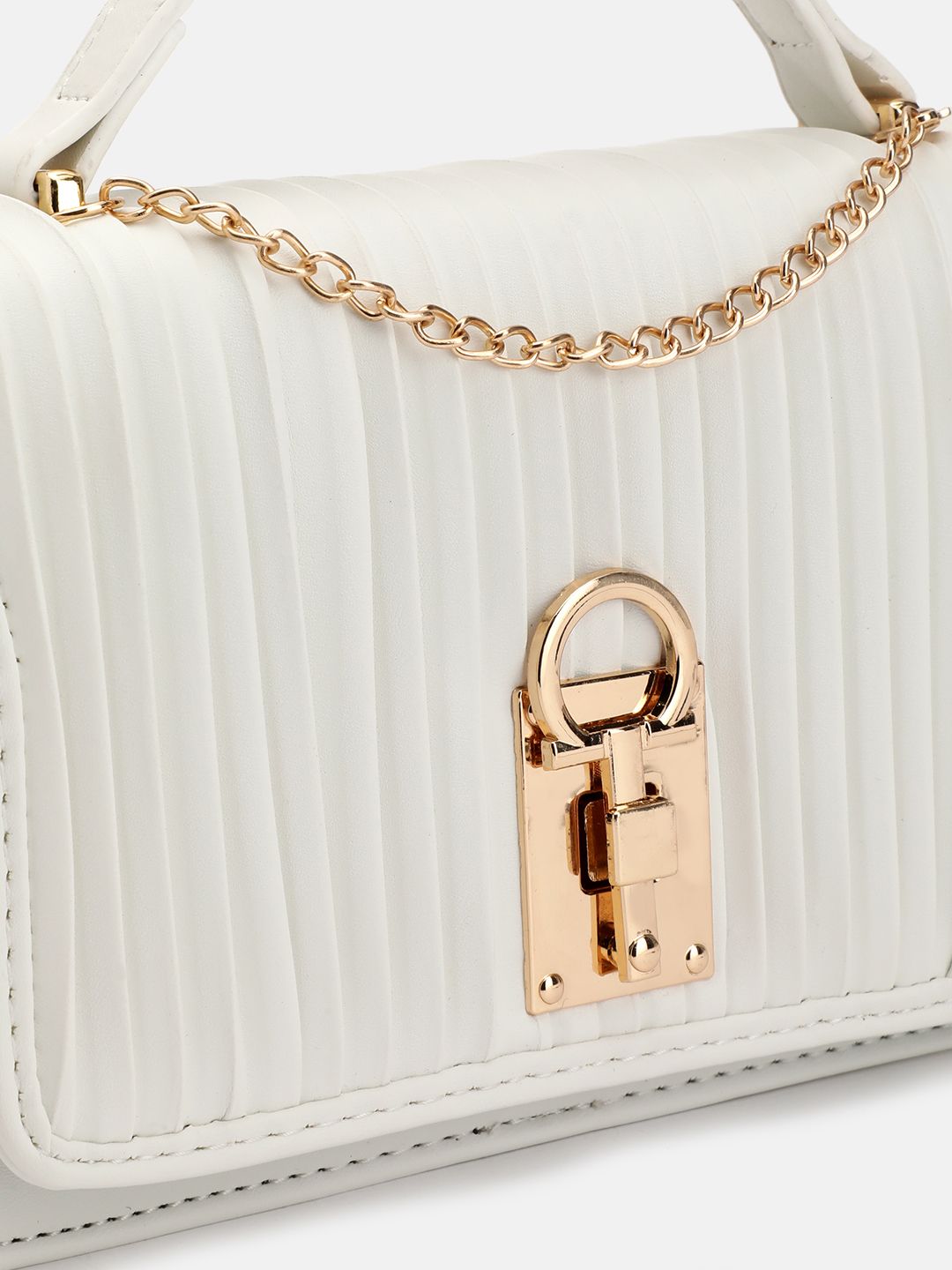 DressBerry Textured Structured Satchel