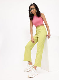 DressBerry Women Straight Fit Trousers