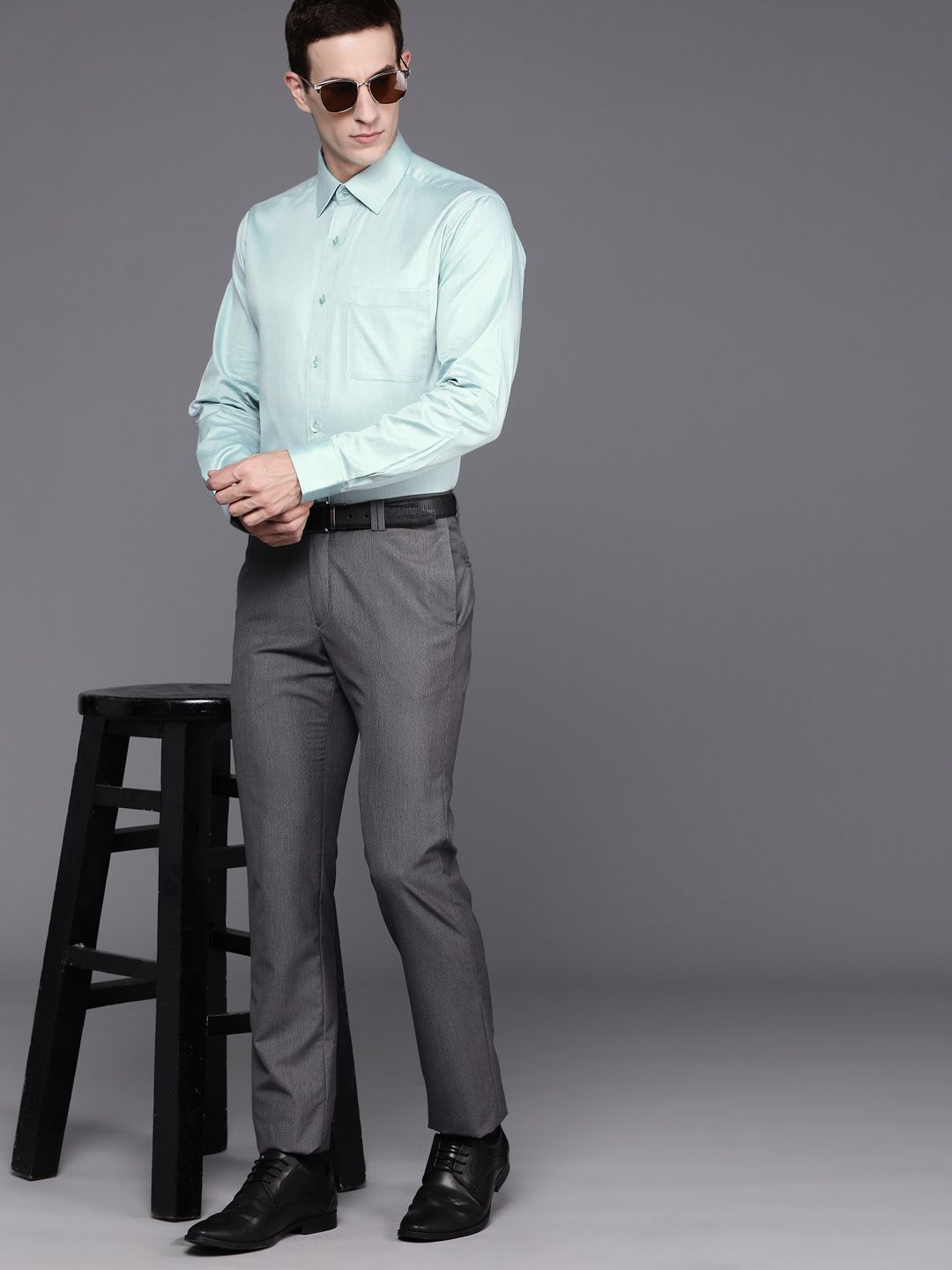 Raymond Pure Cotton Slim Fit Opaque Formal Shirt