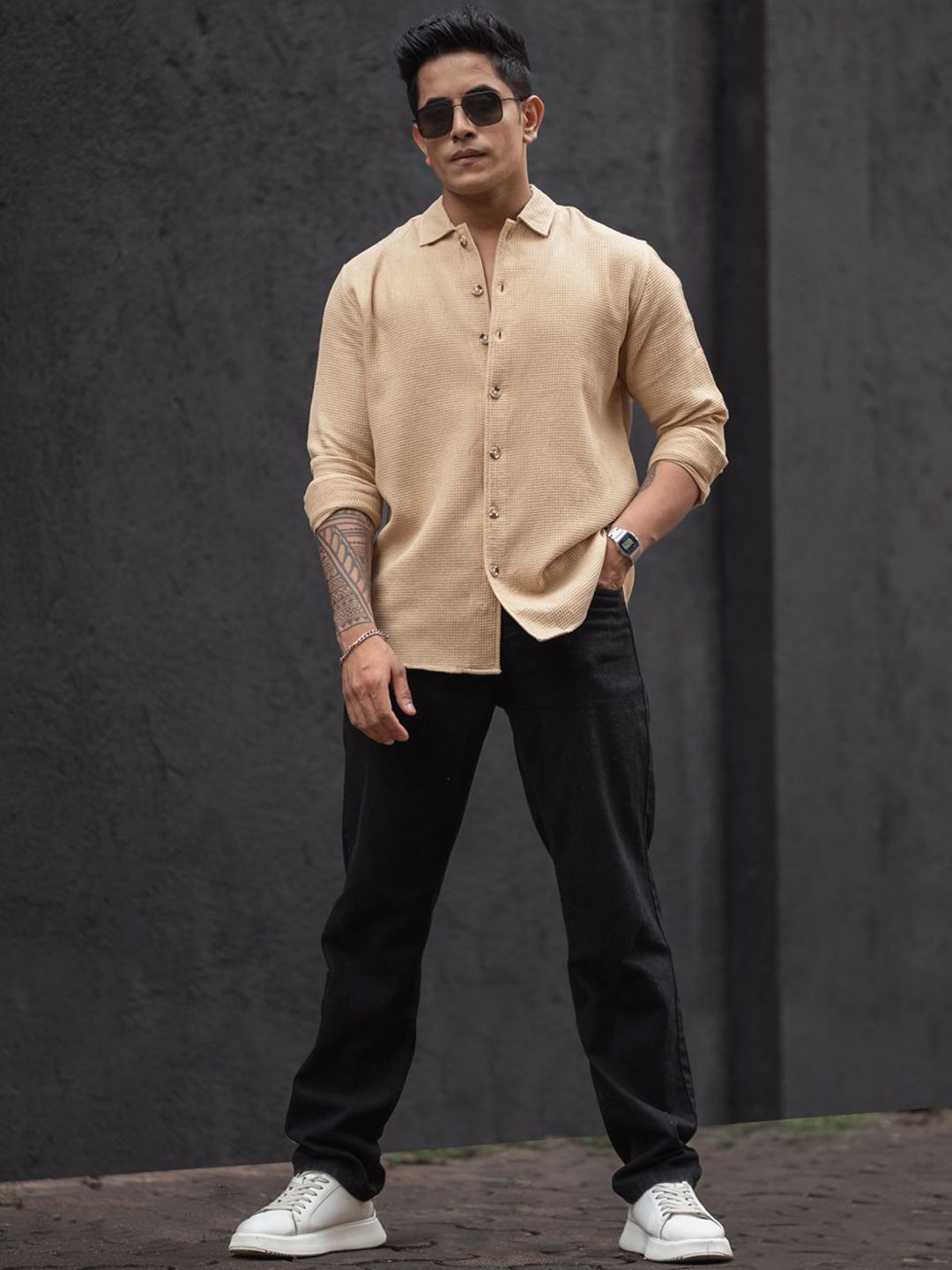 Powerlook Men Opaque Casual Shirt