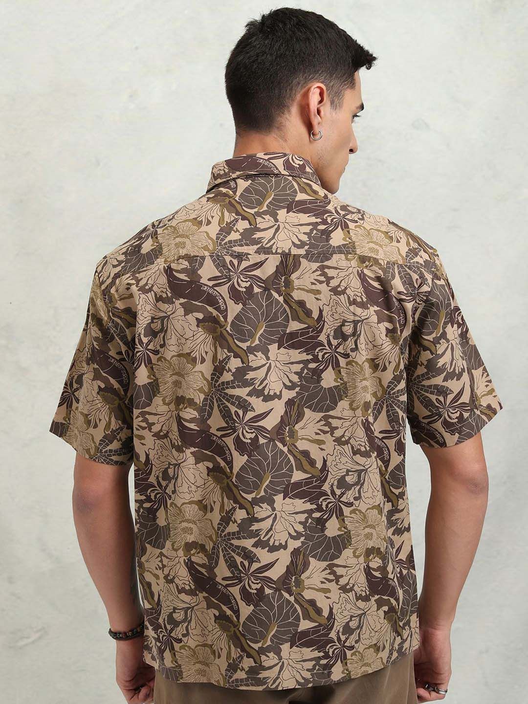 HIGHLANDER Men Printed Oversized Shirt