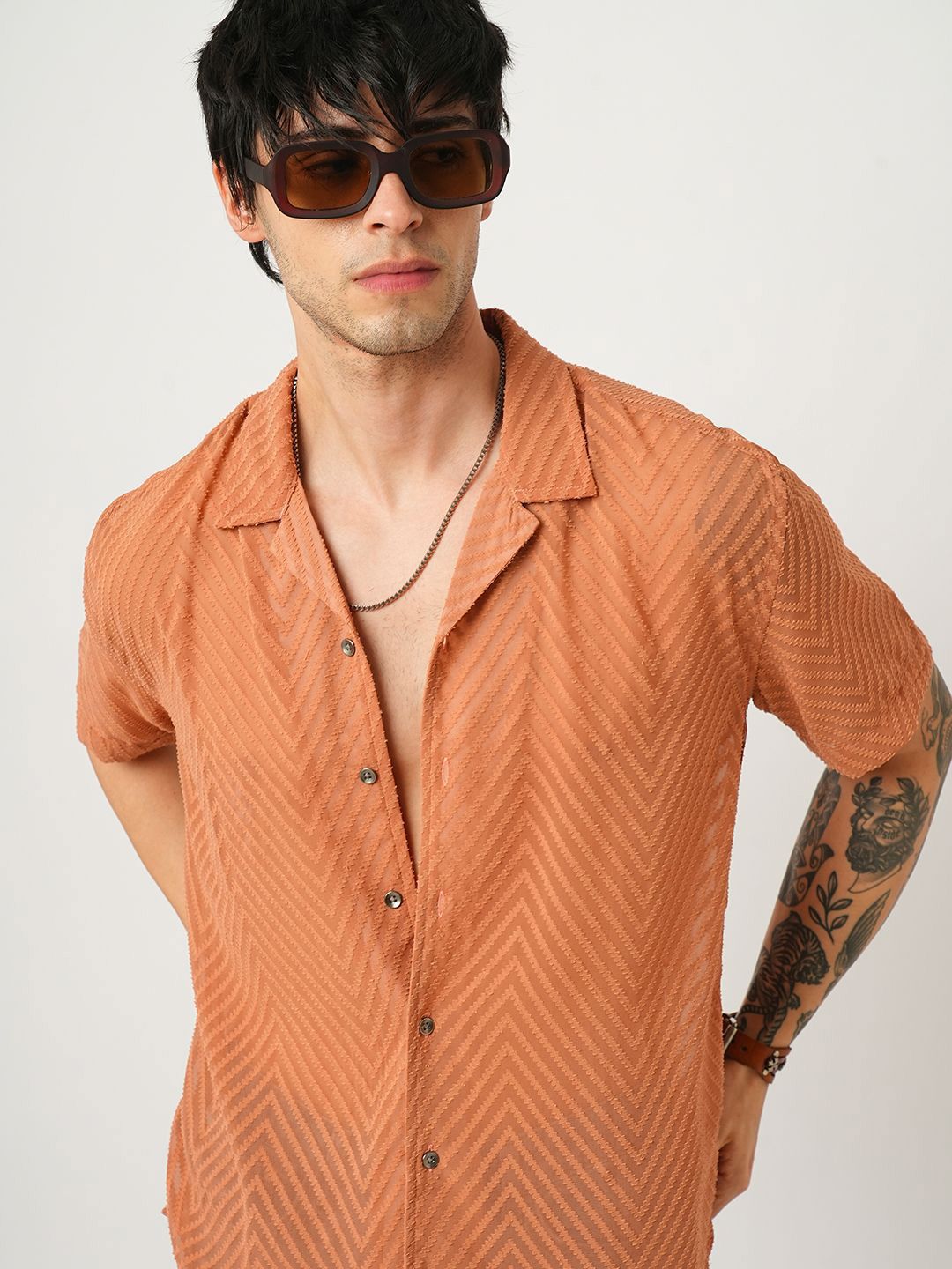 VASTRADO Men Classic Opaque Casual Shirt