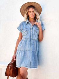 all about you Women Denim A-Line Dress